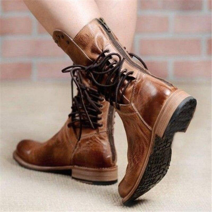 Maura | Leather Lace-up Boots
