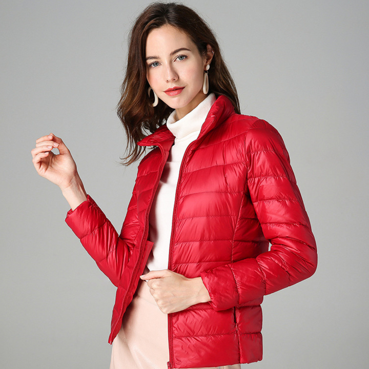 Aurora - Ultralight spring jacket with white duck feathers
