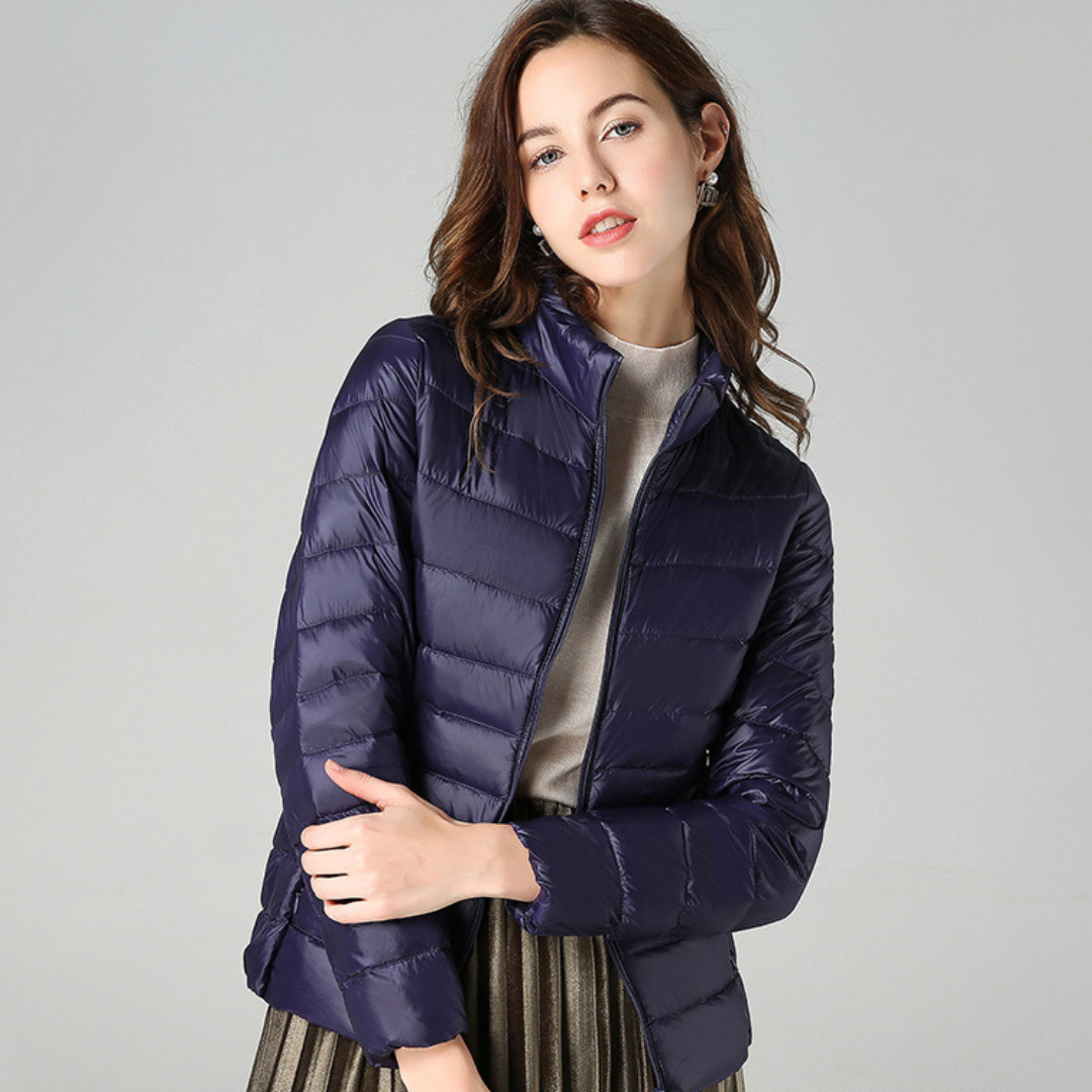 Aurora - Ultralight spring jacket with white duck feathers