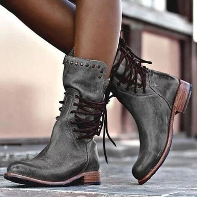 Maura | Leather Lace-up Boots