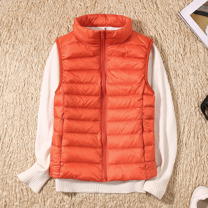 Galora - New spring waistcoat with white duck feathers