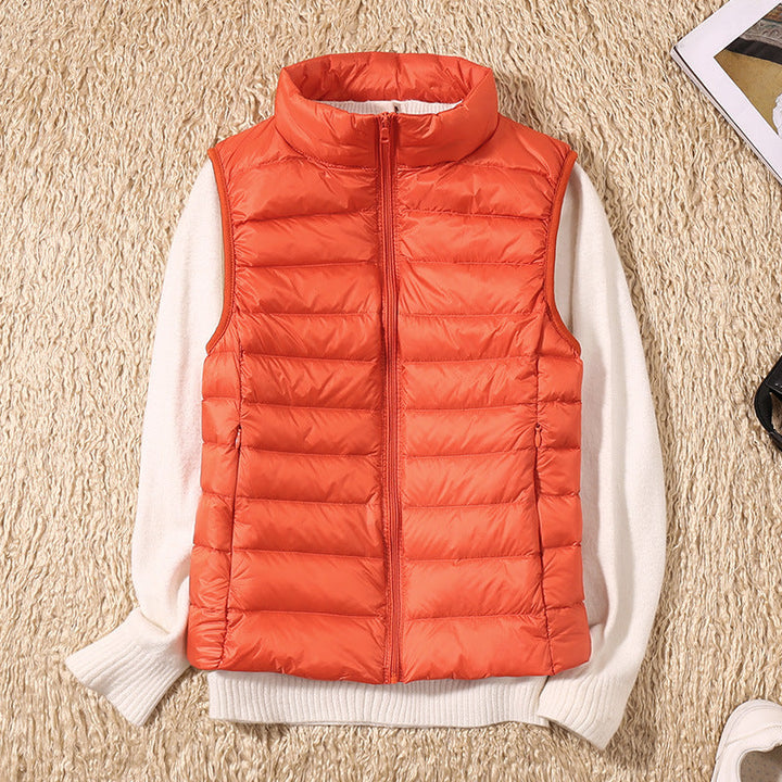 Galora - New spring waistcoat with white duck feathers