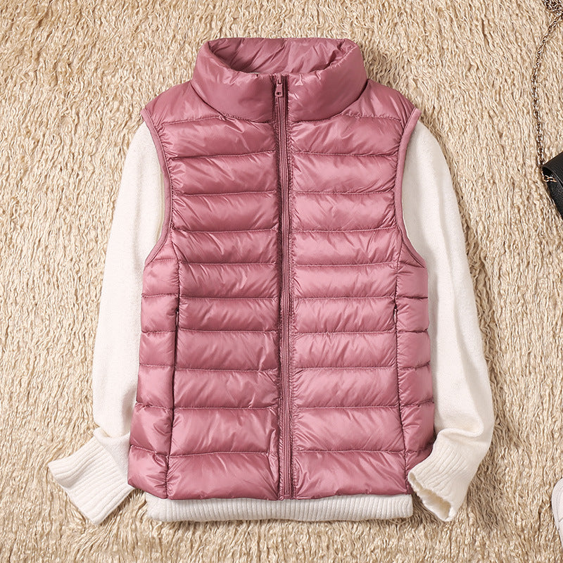 Galora - New spring waistcoat with white duck feathers
