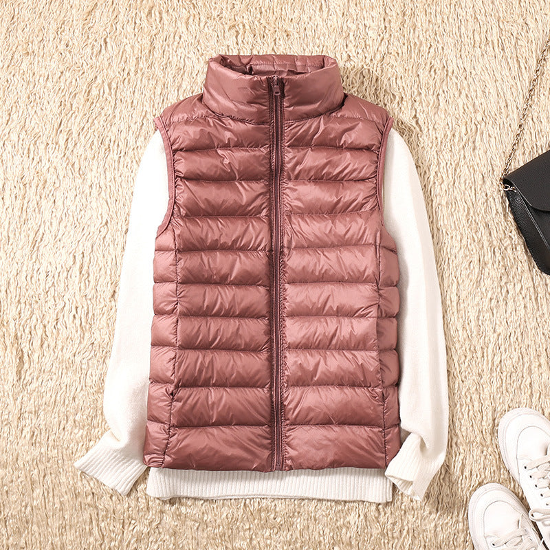Galora - New spring waistcoat with white duck feathers