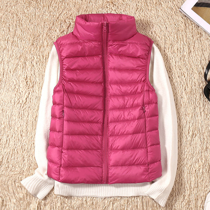 Galora - New spring waistcoat with white duck feathers