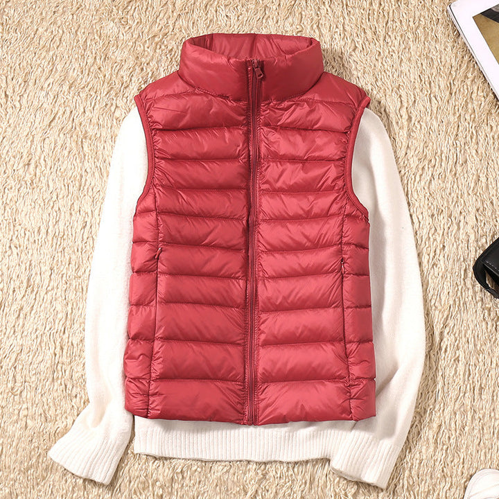 Galora - New spring waistcoat with white duck feathers