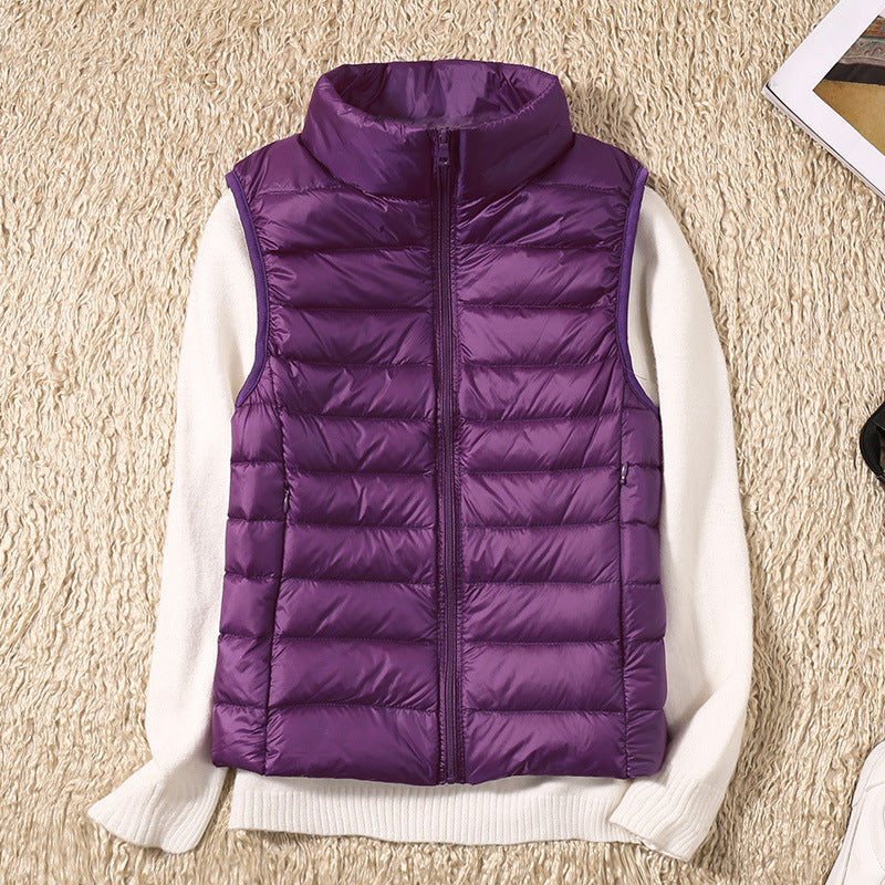 Galora - New spring waistcoat with white duck feathers