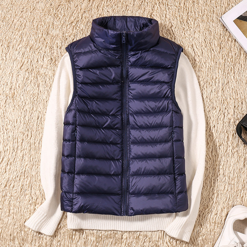 Galora - New spring waistcoat with white duck feathers