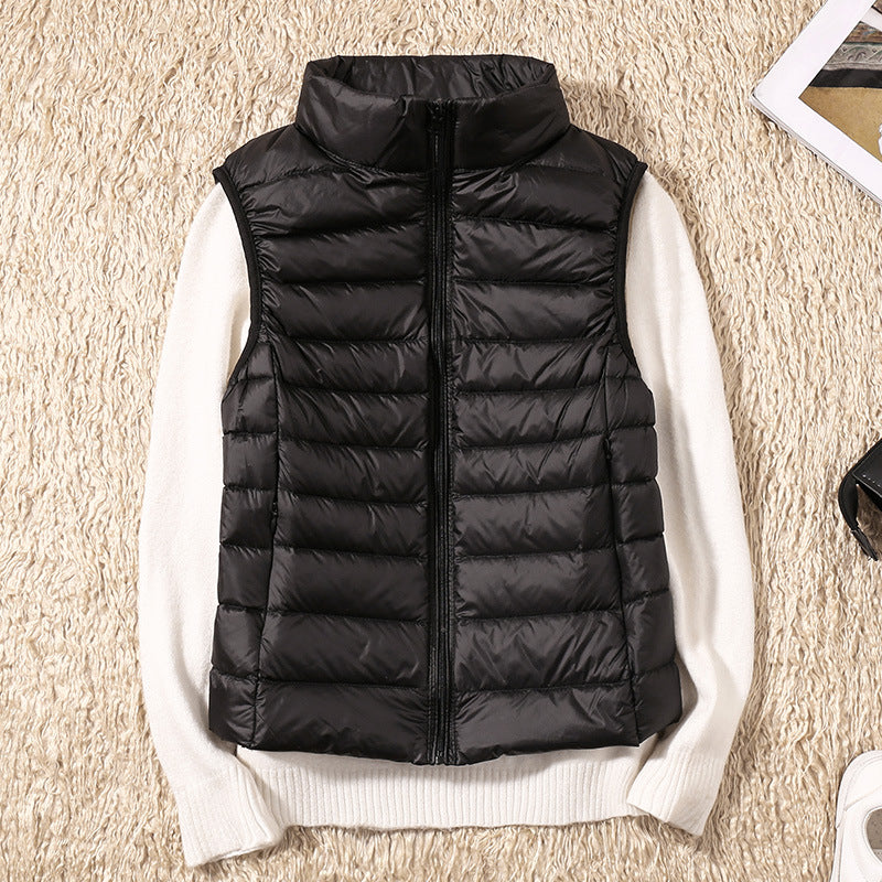 Galora - New spring waistcoat with white duck feathers