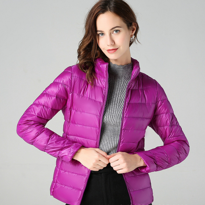 Aurora - Ultralight spring jacket with white duck feathers