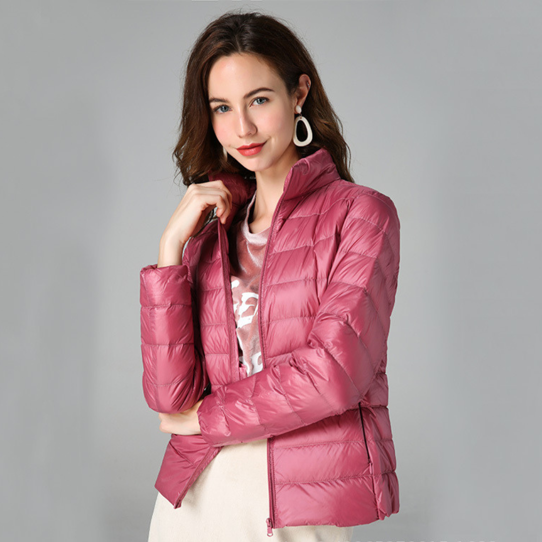 Aurora - Ultralight spring jacket with white duck feathers