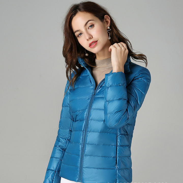 Aurora - Ultralight spring jacket with white duck feathers