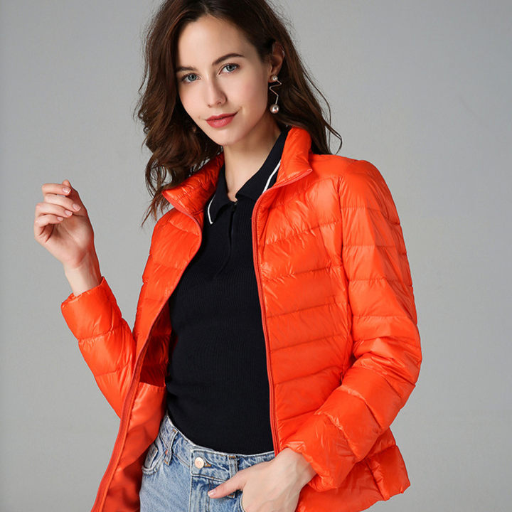 Aurora - Ultralight spring jacket with white duck feathers