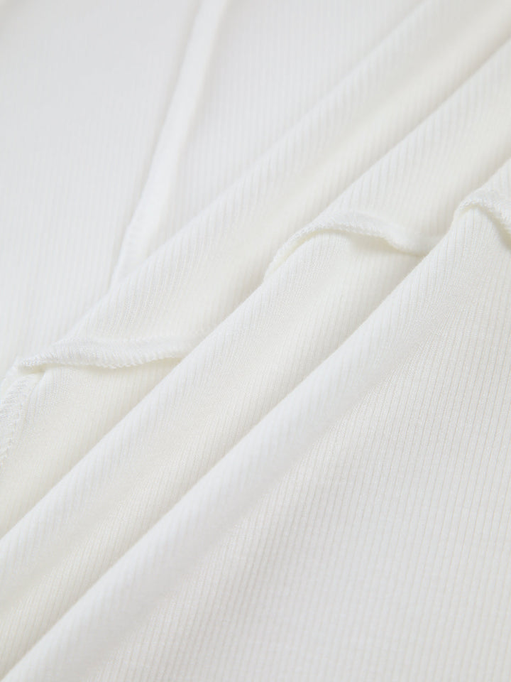 Elara | Elegant Ribbed Top With Seam Accents