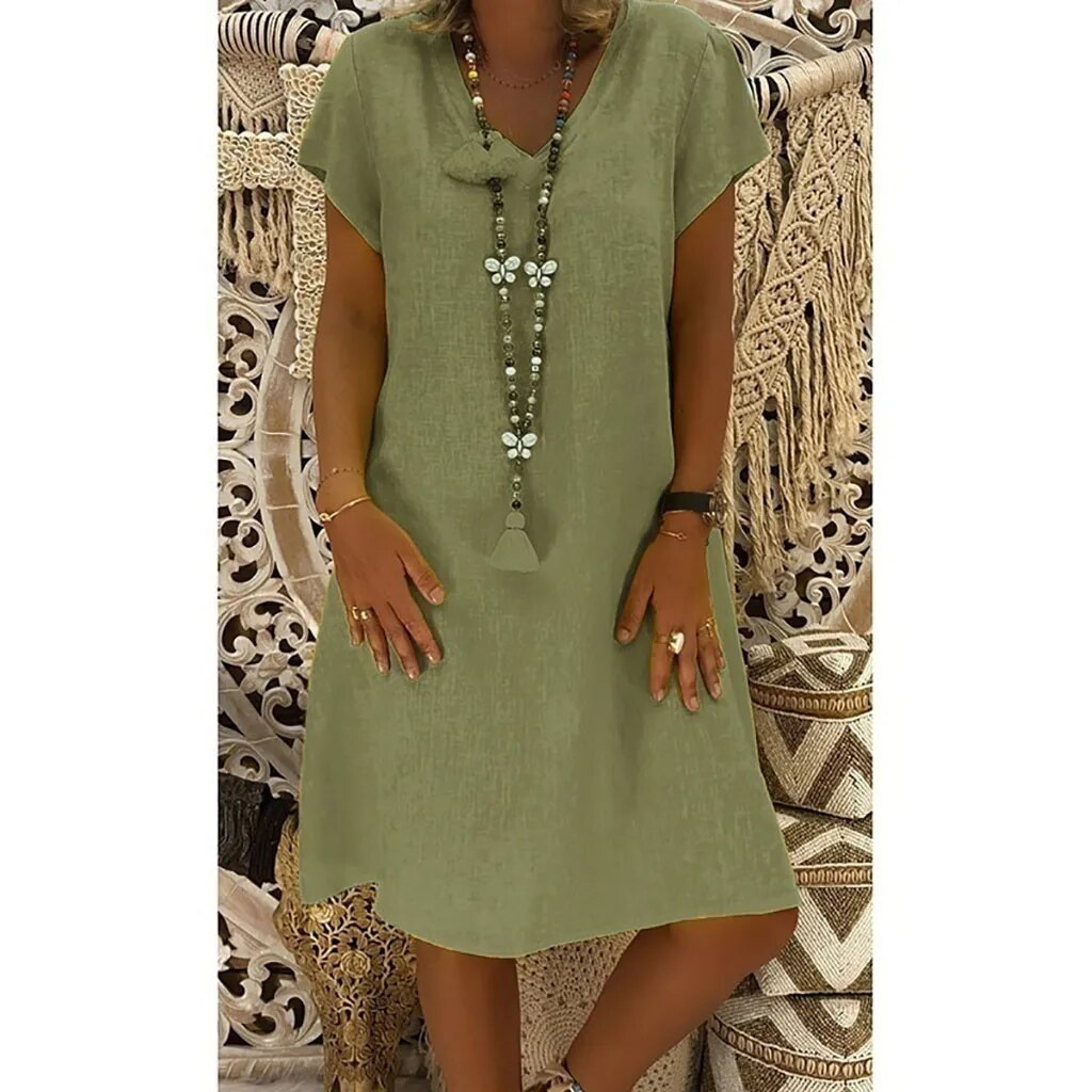 Casual cotton dress | Campbell