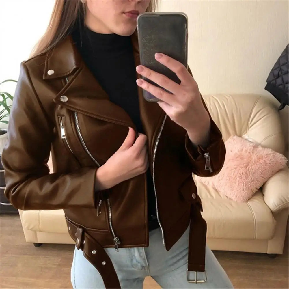 Wendela  – Elegant Leather Jacket