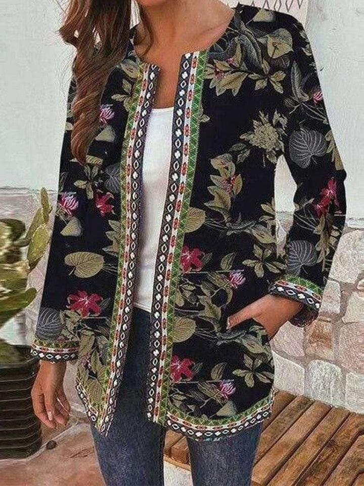 Hannah I Retro Style Printed Jacket