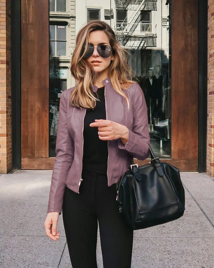Valerie – Elegant Leather Jacket