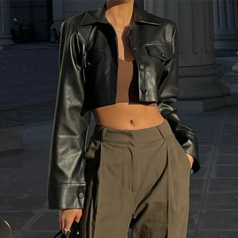 Celia  – Classic Leather Jacket