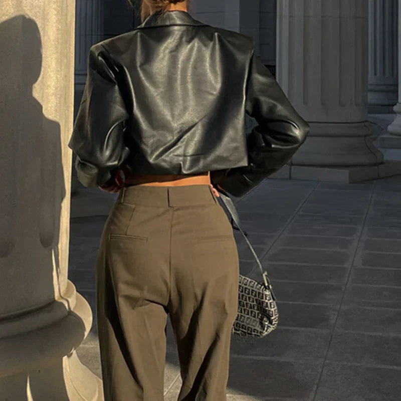 Celia  – Classic Leather Jacket