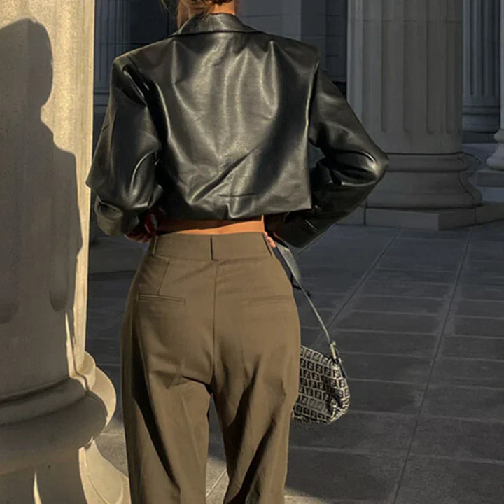 Celia  – Classic Leather Jacket