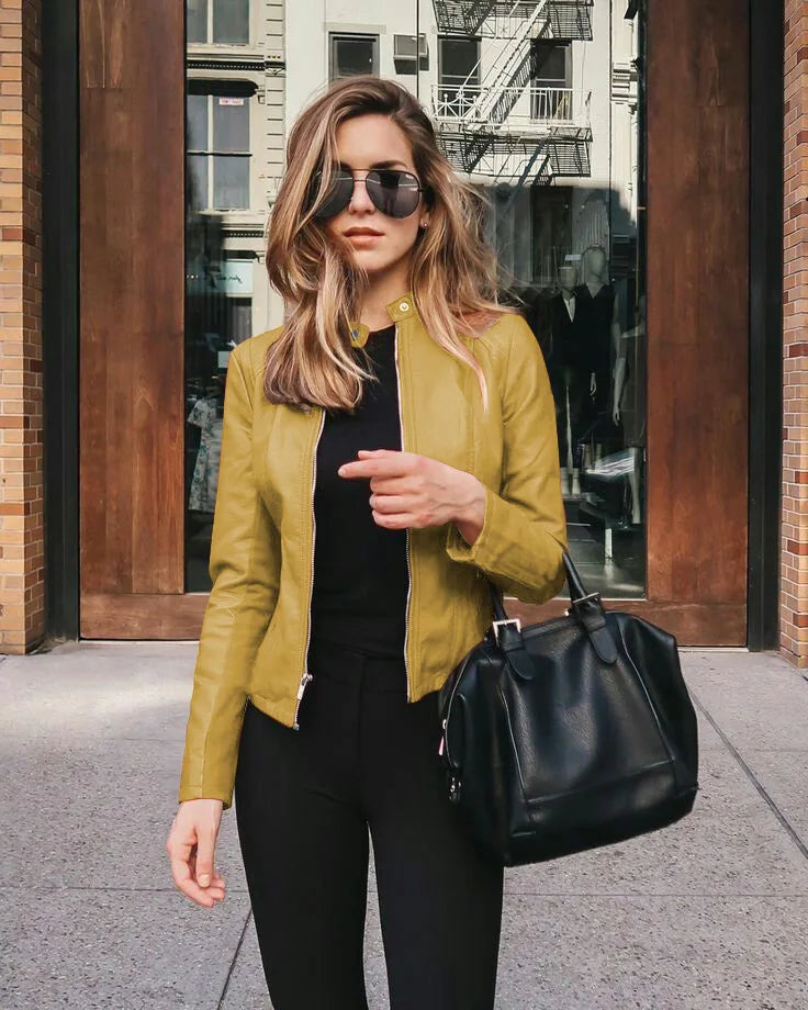 Valerie – Elegant Leather Jacket