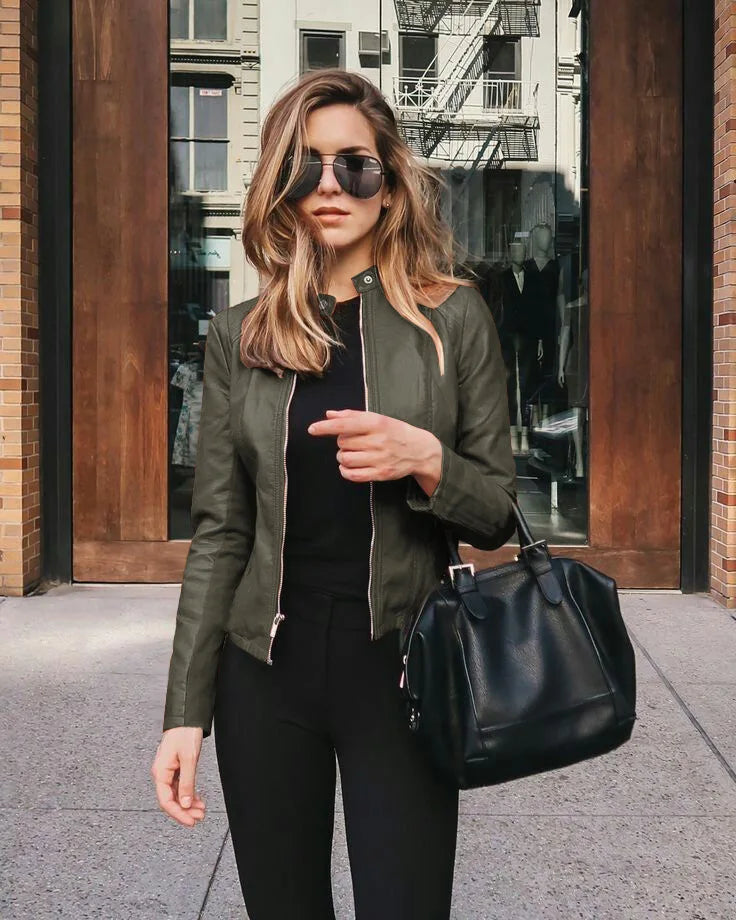Valerie – Elegant Leather Jacket