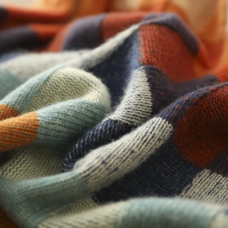 Mabel | Cashmere Patchwork Turtleneck Jumper