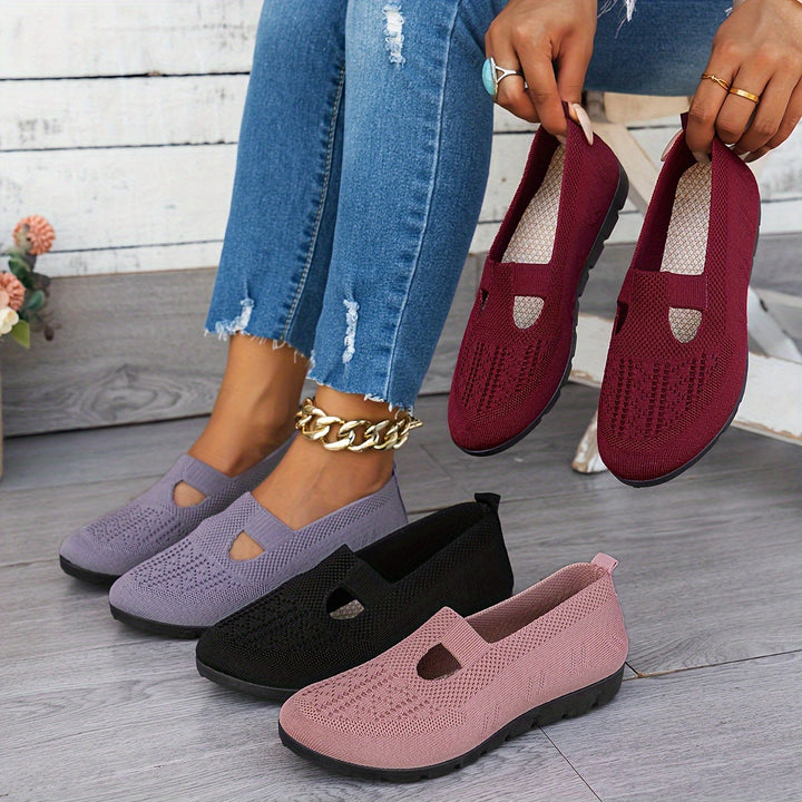 ComfortWalk Women's Slip-Ons - Comfy, Breathable, Arch Support, All-Season