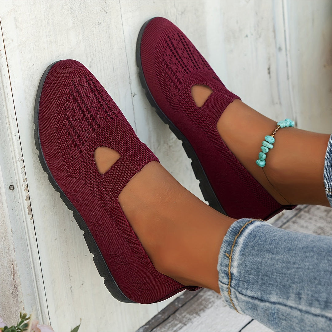 ComfortWalk Women's Slip-Ons - Comfy, Breathable, Arch Support, All-Season