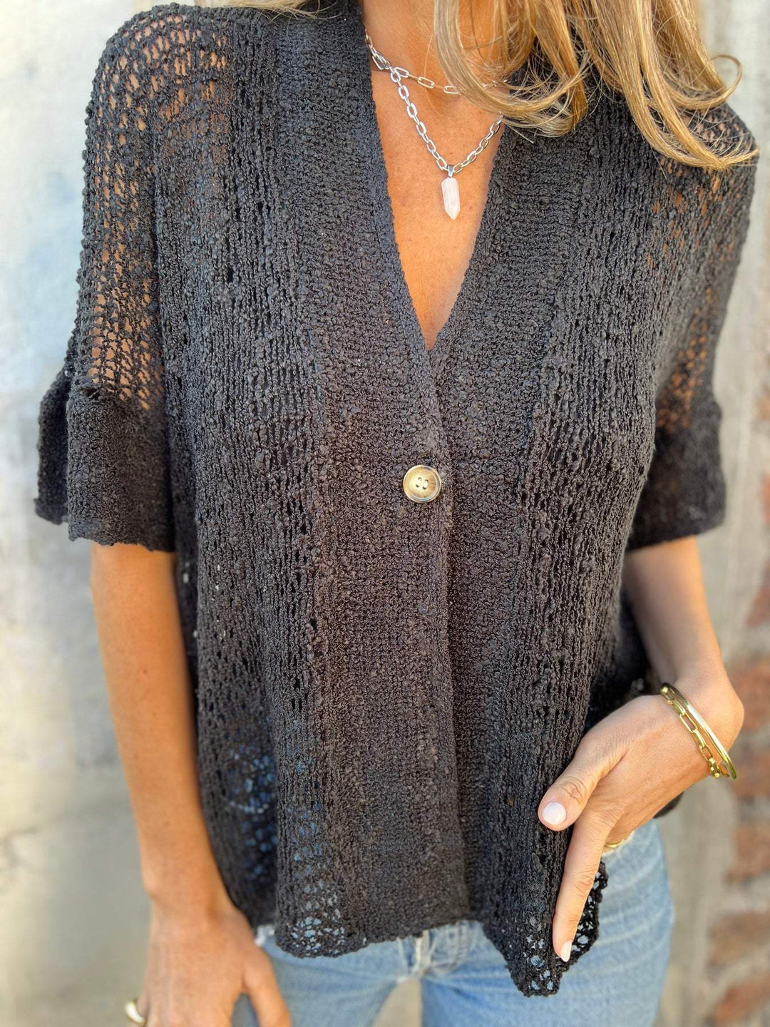 Salomi | Open-Knit Cardigan